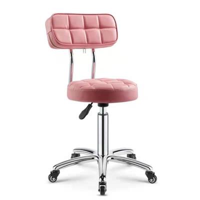 China Modern Furniture Beautiful Cheap Leather Swivel Adjustable Double Ratio Bar Stools With Back for sale