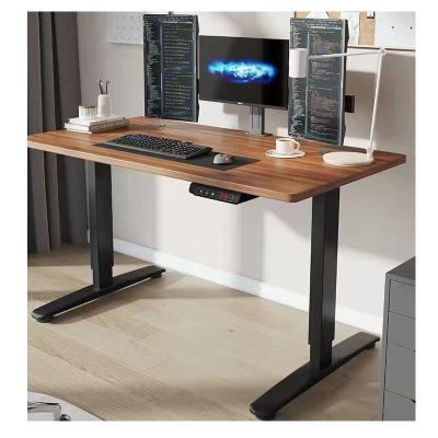 China Modern Adjustable Computer Desk (Height) Adjustable Height Adjustable Home Office Desk Table Metal Legs Table for sale