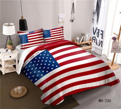 China Wholesale American USA Flag Comforter Bedding Set Folded BRITISH Flag Bedding Set for sale