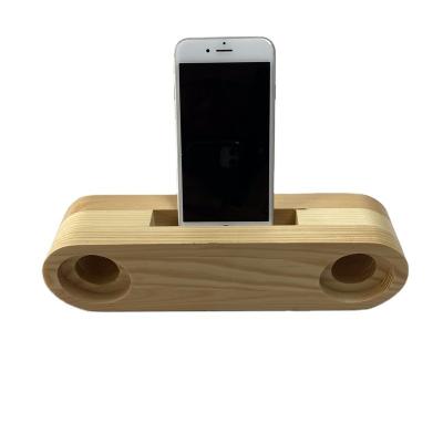 China PORTABLE REAL NATURAL WOOD WOOD PHONE DOCKING STATION NATURAL WOOD MOBILE PHONE HOLDER for sale