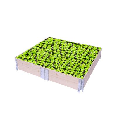 China CLASSIC Rectangular Folding Raised Garden Bed Wooden Collapsible Planter Stand Easy Setup for Plant Flower Vegetable Herbs for sale