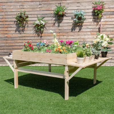 China Aldi CLASSIC Classic Raised Garden Bed Kit Wooden Raised Garden Bed For Vegetables Indoor Outdoor Solid Wood for sale