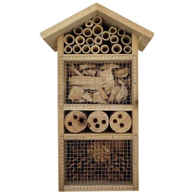 China DBjune Butterflies Insect Bee House Insect Hotel Shelter Natural Wooden Nesting Box for sale