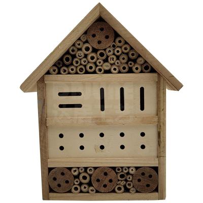 China DBjune Sustainable Wooden Butterfly House Bee Hive Garden Lover Selection Wildlife Protection Insect Hotel for sale