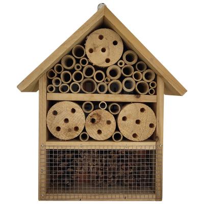 China DBjune Wooden Insect Hotel Cage Bee House House Fashion Sustainable Hanging Wooden Pet Cages, Chinese Carriers and Houses Fir Wood for sale