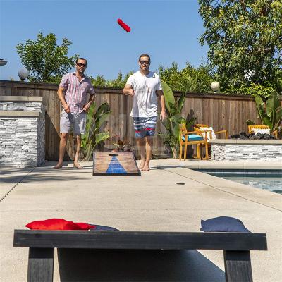 China Lightweight Hot Selling Portable Cornhole Board Set Classic Outdoor Throwing Game Corn Hole Bean Bag Chair Toss Game for sale