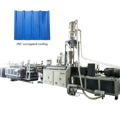 China Corrugated Profile PVC Roofing Sheet Making Machine for sale