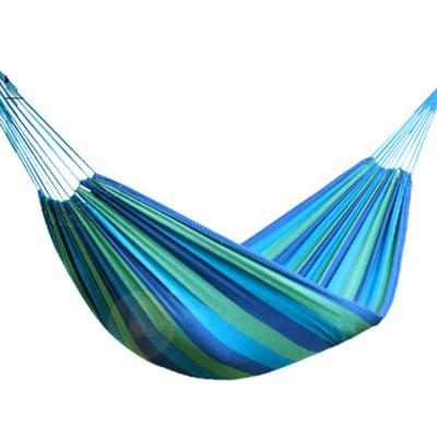 China Outdoor Furniture Colorful Canvas Outdoor Camping Hammock for sale