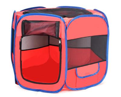 China Sustainable Portable Six Pet Pen Foldable Outdoor Play Tent for sale