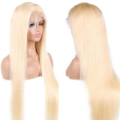 China GS 613 Lace Front Wig Human Virgin Hair 18 Inch Blonde 13x4 Hd Raw Straight Wigs Lace Front Straight Wig Pre Plucked With Baby Hair for sale