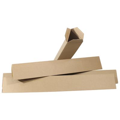 China Brown Cardboard Tube Mail Tube Umbrella Packaging Cardboard Disposable Custom Printing Mailing Box for sale