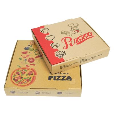 China Wholesale Disposable 6 Inch Cheap Custom Logo Take Away Corrugated Paper Gift Cardboard Food Packaging Pizza Packing Boxes for sale