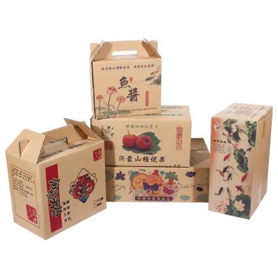 China Disposable Custom Design Cardboard Boxes For Sale Export Fresh Fruit Gift Transport Packaging Shipping Box for sale