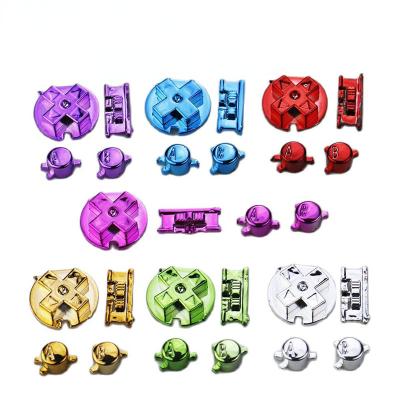 China NSLikey A Set Electroplating Plastic Button For GBC Color A B L D-R Button Gameboy Pad Buttons GBC for sale