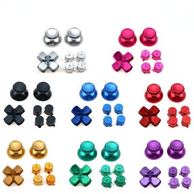 China NSLikey Metal Aluminum Buttons for PS4 PS5 Thumbstick Joystick ABXY Dpad Controller Buttons PS4 for sale