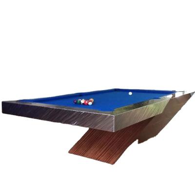 China Real Pocket Family Fun Entertainment American New Arrivals Pockets Redemption Leather Single Rubber High Decompression Solid Wood Billiard Table for sale