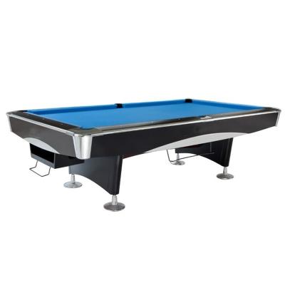 China Real leather professional game standard 9ft snooker table wholesale price pocket cheap pool table 8 balls for sale for sale