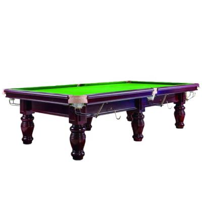 China Professional real leather pocket 8 ball pool table ft 9ft slate pool table professional cheap for sale for sale