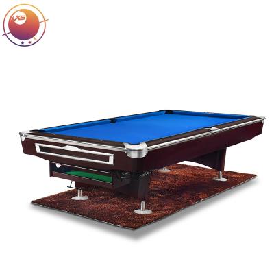 China Real Pocket Style 8ft/9ft Modern Leather Cheap Factory Price Automatic Ball Return System Snooker Pool Table With Full Accessories for sale