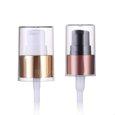 China Non Spill New Product Plastic Cream Pump 18/410 Full Cover Cream Lotion Pump for sale