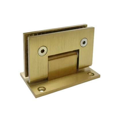 China Modern Factory Wholesale Brass Gold 180 Degree Door Hinge Clip Shower Glass Door Hinge for sale