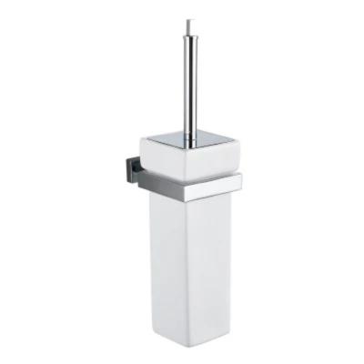 China Contemporary Wall Mounted Stainless Steel Toilet Brush And Holder Cleaning Set For Bathroom Accessories for sale