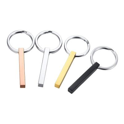 China Custom Engraved Personalized Metal Safety Stainless Steel Key Chain For Women Gift for sale