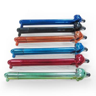 China Promotional Pen UV Plastic Shaped Chrome Dog Stylus Pen for sale