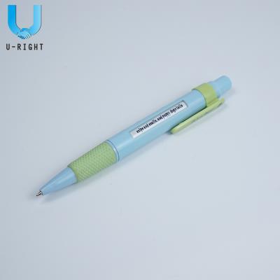 China Promotional Pen Classic Plastic Hot Click 6 Message Pen For Boy for sale