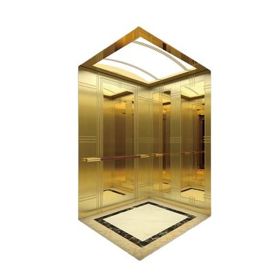 Cina Fuji luxury decoration lift vvvf control Mrl elevator 2 4 6 Person 630Kg 450Kg passenger Elevator whit Cheap Price in vendita