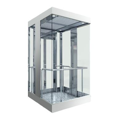 China good price 6 8 Person Sightseeing Observation Panoramic Glass Elevator Lift for outdoor for sale