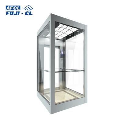 China Residential Elevators For Home Villa With Stainless/Glass Door, CE House Elevator With Full Set Standard Elevator Spare Parts for sale