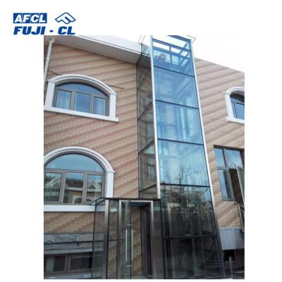 China small home Square Observation Sightseeing Panoramic Glass Residential outdoor elevator lift for sale