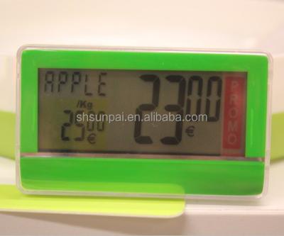 China Sunpai RFID Digital Electronic LCD Shelf Label Price Tag ESL TE823L for sale