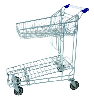 China Supermarket Folding Flat Pack Trolley For Heavy Duty Goods LH-11 for sale