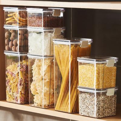 China Freshness Preservation Sealed Plastic Storage Jar Confectionery Cereal Storage Box Cereal Kitchen Jar Food Grade Instant Type for sale