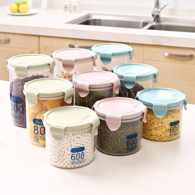 China Freshness Preservation Nuts Grains and Miscellaneous Grains Food Sealed Milk Powder Container Storage Box Plastic Storage Tub Transparent Sealed Barrel for sale