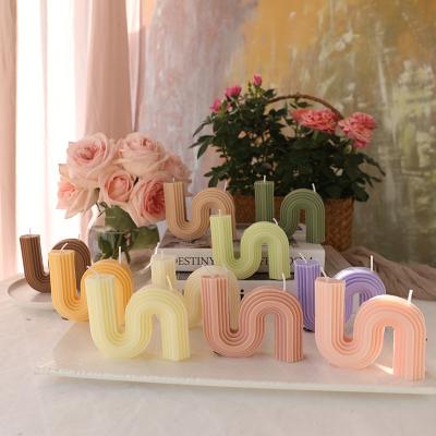 China New Home Creative Innovative Geometric Scented Scented Candles Props Creative Decoration Photography Style Small Fresh Gift for sale