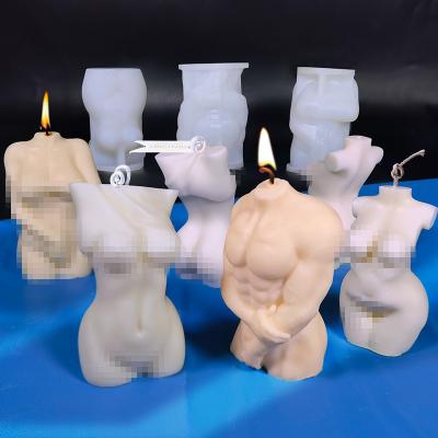 China New Viable Silicone Mold DIY Human Feminine Shy Holding Hands Male Scented Candle Silicone Mold Simulation Mold for sale