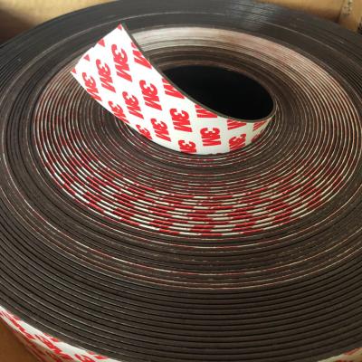 China AGV strong rubber magnetic strip with color adhesive for sale