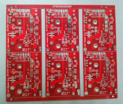 China RED Solder Mask HASL Lead Free Prototypre PCB Board White Silkscreen with RoHs and UL for sale