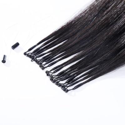 China 100% Thick Remy Hair Extensions Real Natural Chinese Human Hair Ombre Hair 8D Nano Micro Ring Loop Extensions Sellers Straight Nano Hair for sale