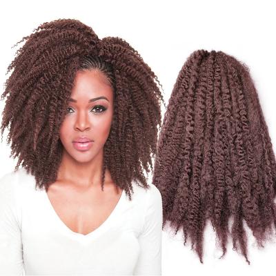 China Wholesale Cheap Hot Sale Synthetic Afro Twist Marley Curly Box Crochet Hair Braiding Volume/Synthetic Marley Braids Curly Hair for sale