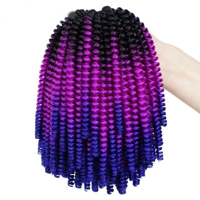 China X-Ring Hair 60 Strands Spring Twist Crochet Hair Afro Synthetic Braiding Hair Extensions for sale