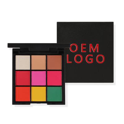 China Hotsale Private Label Brand Waterproof Optional Combination Color Custom LOGO Eyeshadow Palette 9 Colors for sale