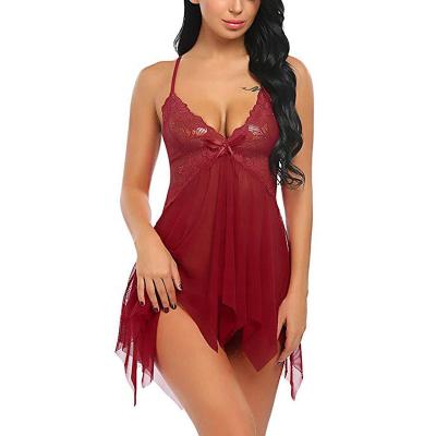 China Lace Up Lingerie For Women Lace Up Babydoll Sleepwear Boudoir Outfits for sale