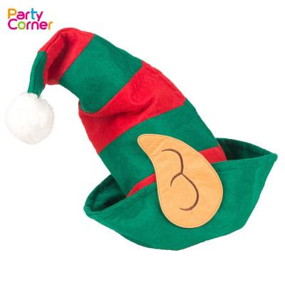 China Christmas Party Elf Felt Hat Women Elf Accessory Hat With Ears PCHM19061205 for sale