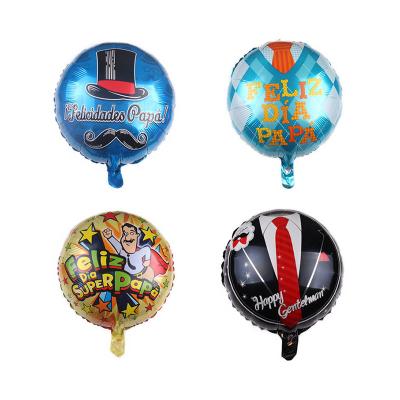 China Gift Toy Party Supplies Foil Balloons Birthday Party Decorations 18inch Spanish Happy Fathers Day Balloons for sale