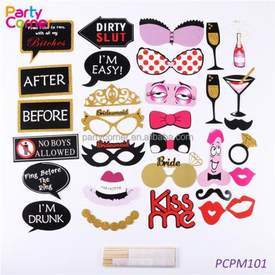 China Photo Booth Bachelor Party Selfie Paper Photo Props Adult for sale