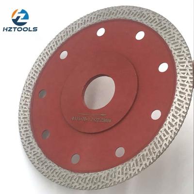 Κίνα Hot pressed ultra thin tile high end quality 4-1/2inch 115mm K-turbo tile diamond saw blade, diamond disc for cutting ceramic tile. προς πώληση